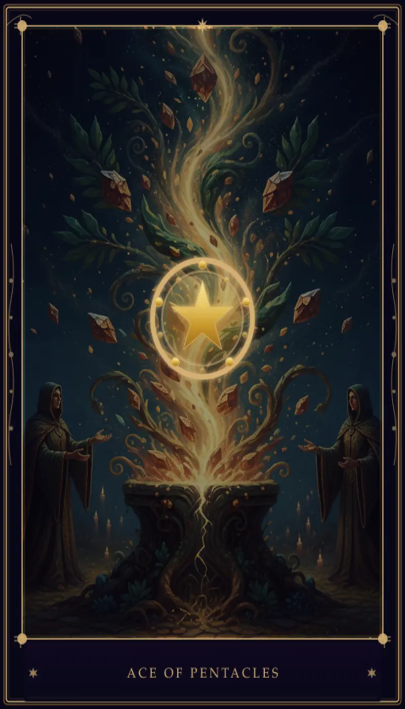 As de Oros en Tarot: Significado, Combinaciones y Guía Completa