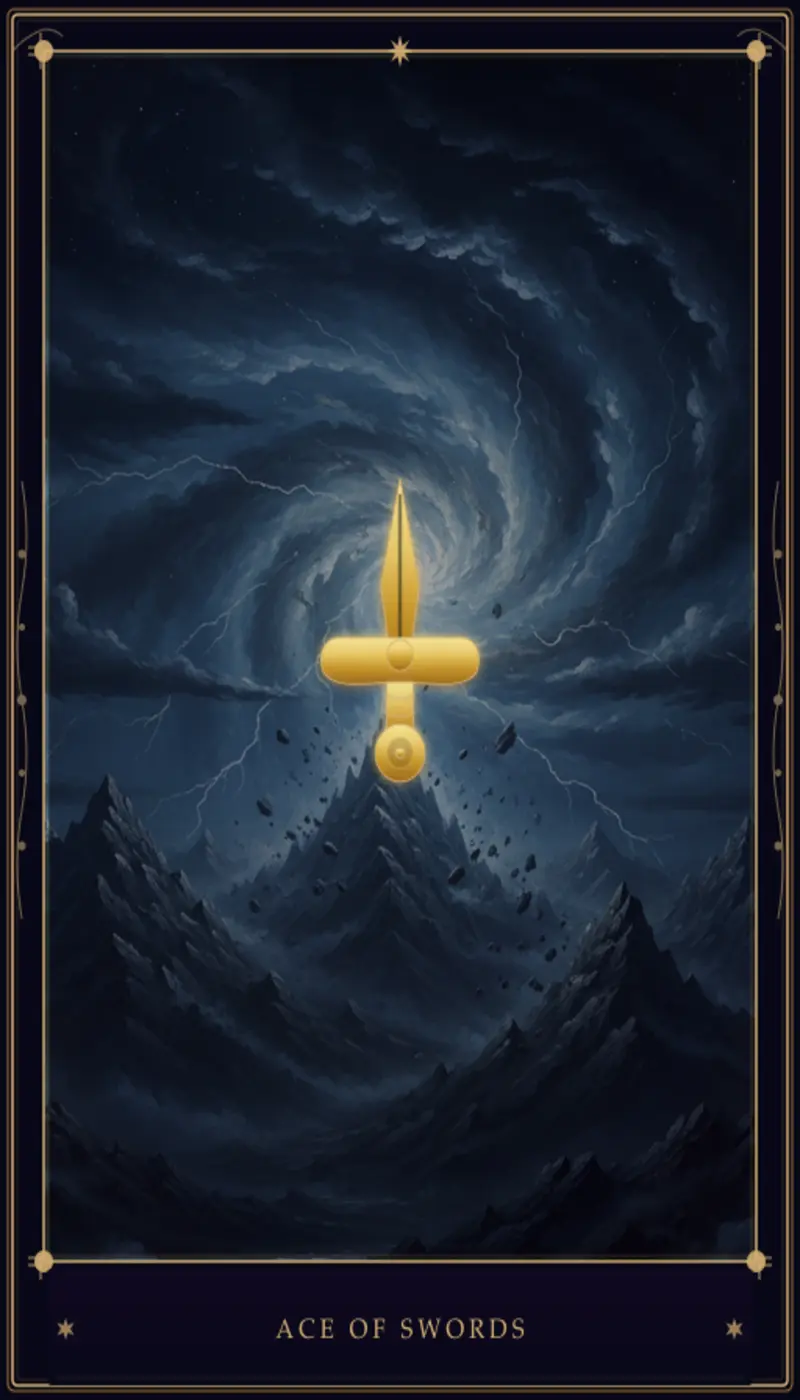 As de Espadas en el Tarot: Significado, Interpretación y Guía Completa