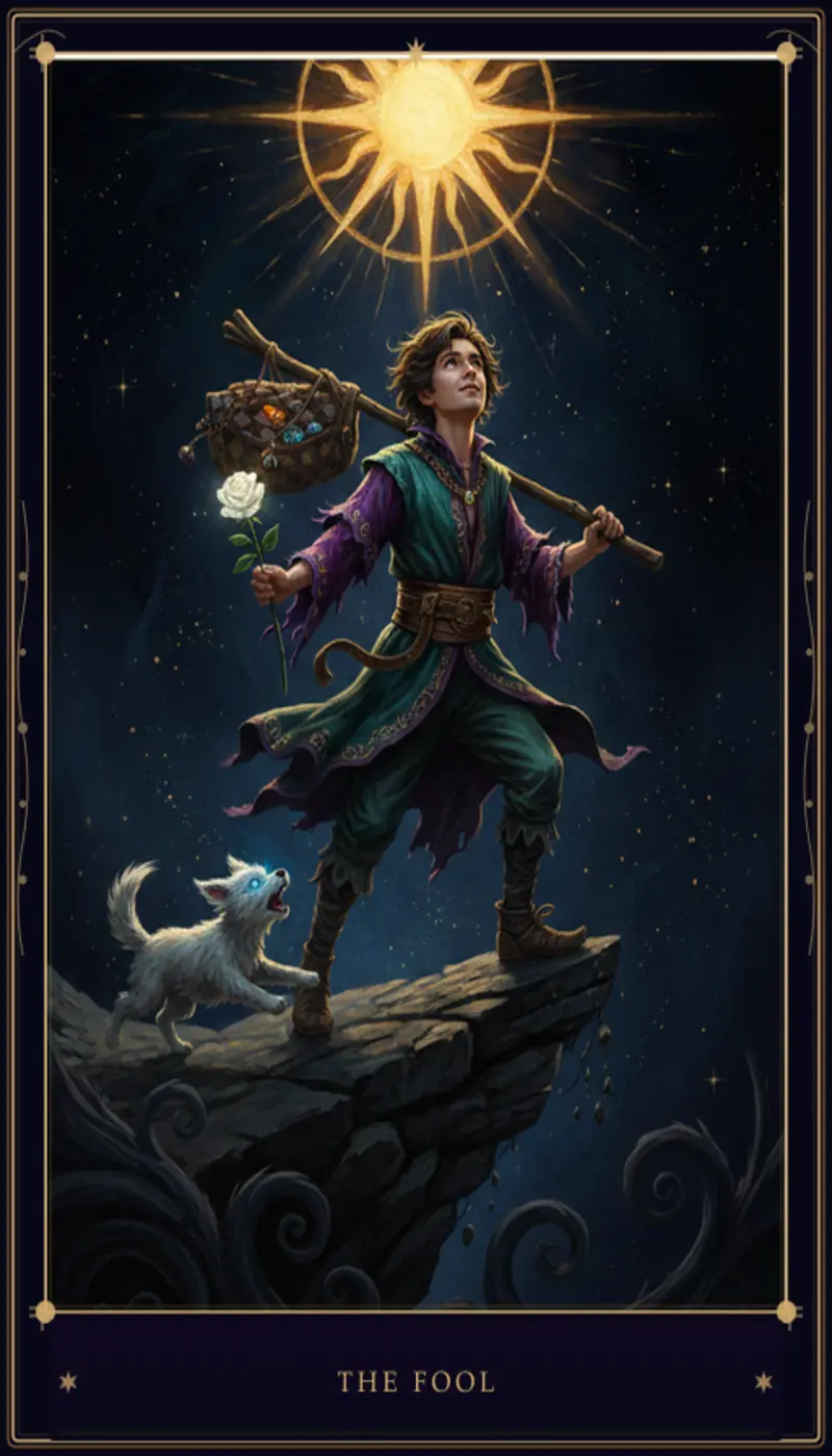 O Louco no Tarot: Significado, Interpretação e Combinações