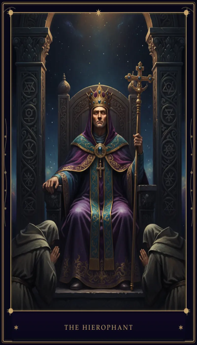 El Hierofante en Tarot: Significado, Interpretación y Guía Completa