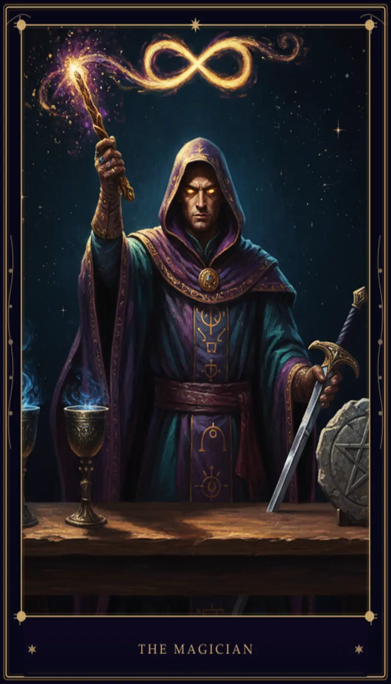El Mago en el Tarot: Significado, Simbolismo y Interpretación Completa
