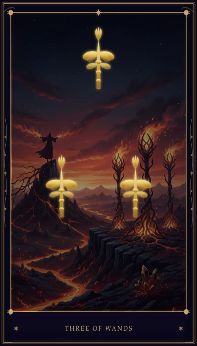 Three of Wands Tarot Card Meaning: Expansion, Vision & Opportunity