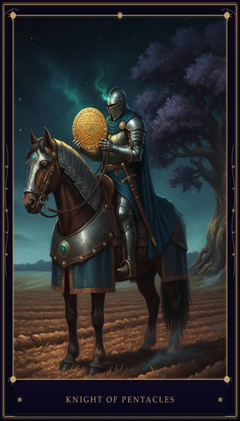 Cavaleiro de Ouros no Tarot: Significado Completo e Interpretações