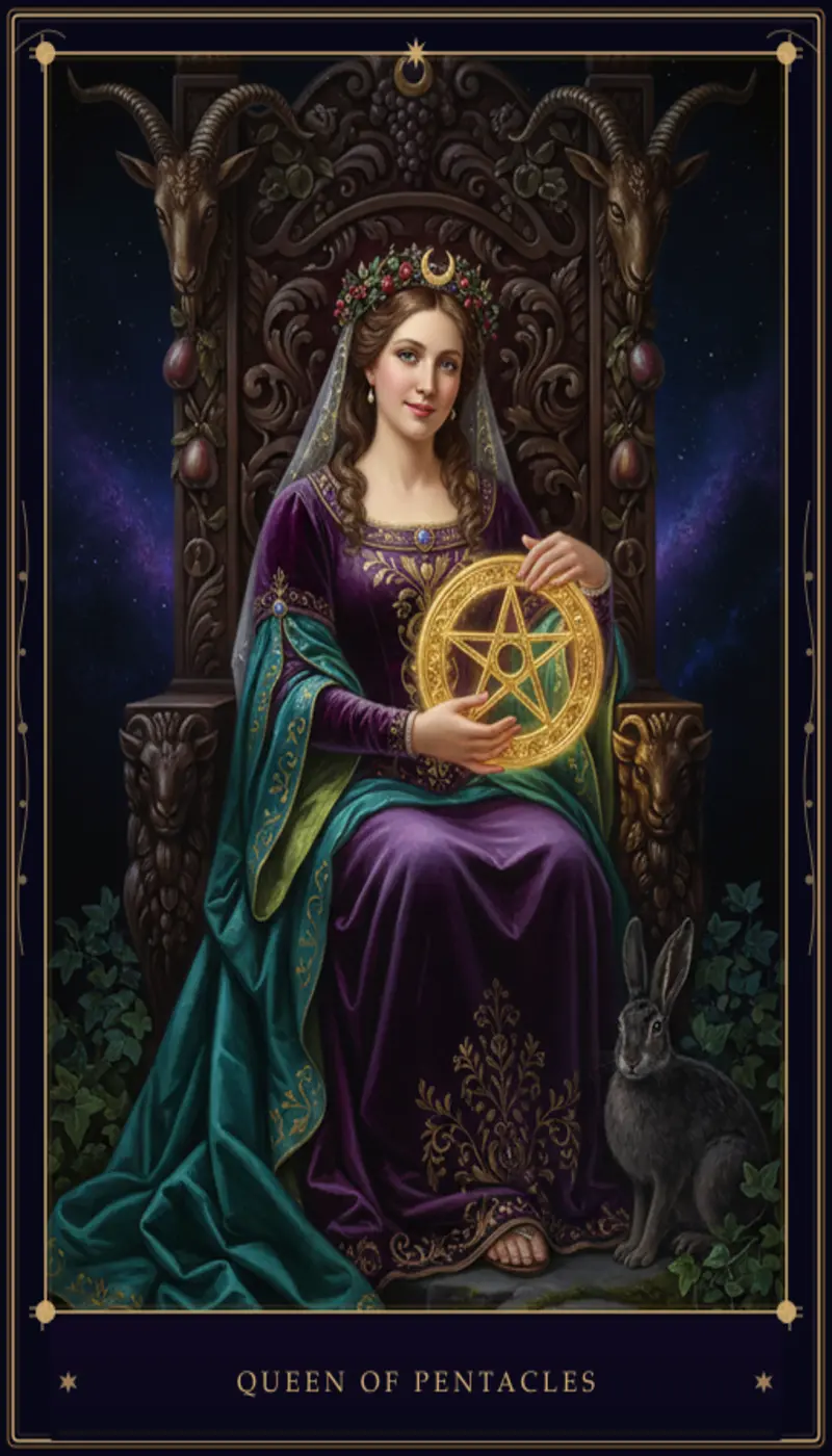 Rainha de Ouros no Tarot: Significado Completo e Interpretações