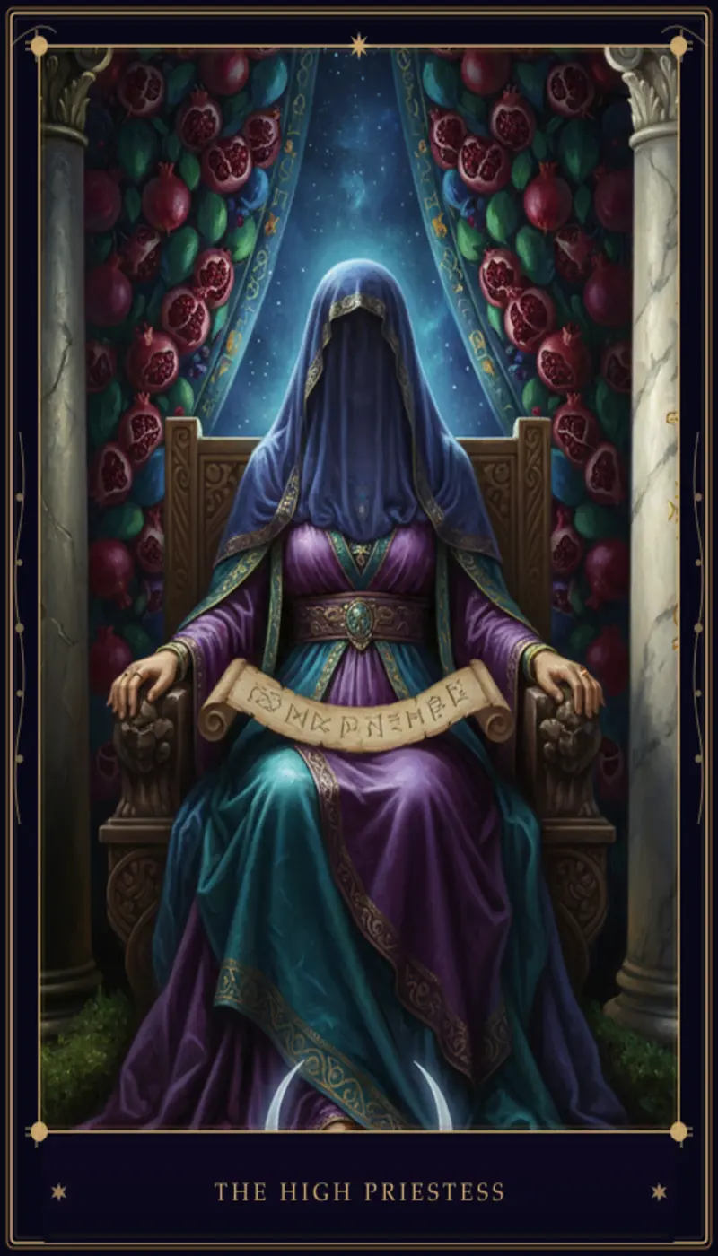 La Sacerdotisa en el Tarot: Significado, Interpretación y Guía Completa